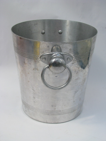 Bourgeat - France, retro vintage aluminum ice bucket