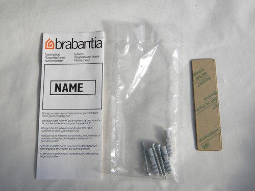 Brabantia wall mounted architectural locking mail / letter box with key