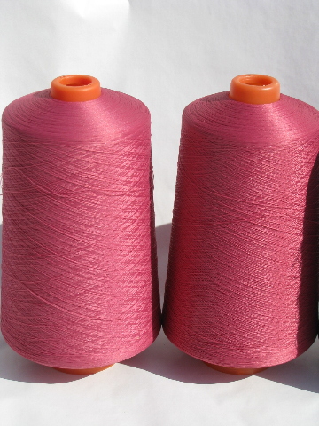 Bulky multi-filament overlock surger sewing machine thread cones lot