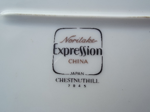 Chestnuthill Noritake Expression china oval platter, vintage Japan