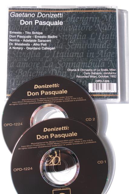 classical opera CDs collection, lot Donizetti bel canto complete operas