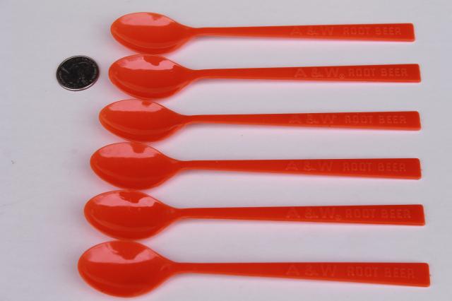 collection of old ice cream spoons, long handled soda fountain spoons, dixie cup wood spoons