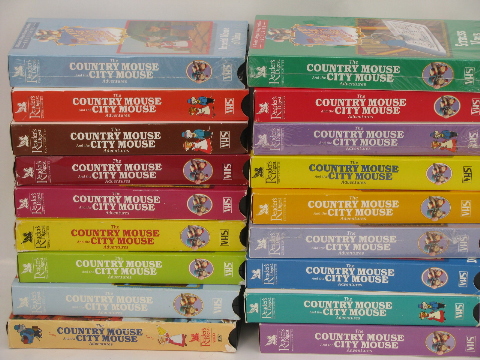 Country Mouse and City Mouse adventures, Reader's Digest 18 VHS videos