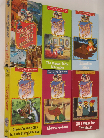 Country Mouse and City Mouse adventures, Reader's Digest 18 VHS videos