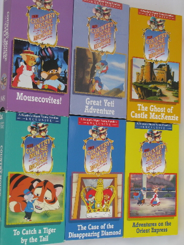 Country Mouse and City Mouse adventures, Reader's Digest 18 VHS videos