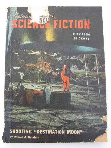 Early 1950s pulp sci-fi magazine Astounding Science Fiction, Robert Heinlein