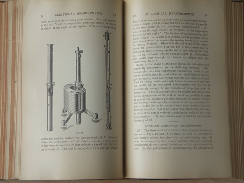 Early industrial technical book electricity & magnetism, steampunk vintage
