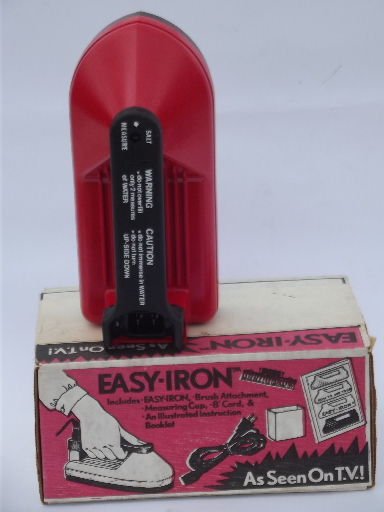 Easy Iron as seen on TV retro  plastic clothes iron in original box