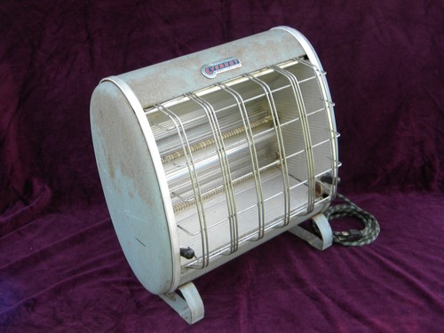 EverHot Ray Vector electric space heater 1950s streamlined vintage