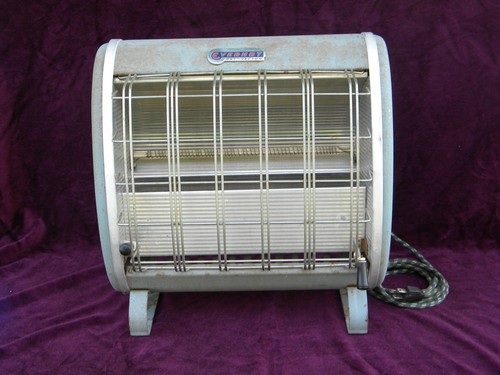 EverHot Ray Vector electric space heater 1950s streamlined vintage