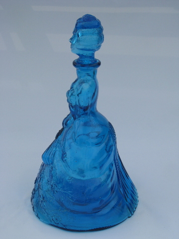 Figural decanter bottle, vintage crinoline lady, sunbonnet belle