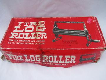 Fireplace log roller. tool to make newspaper logs, never used