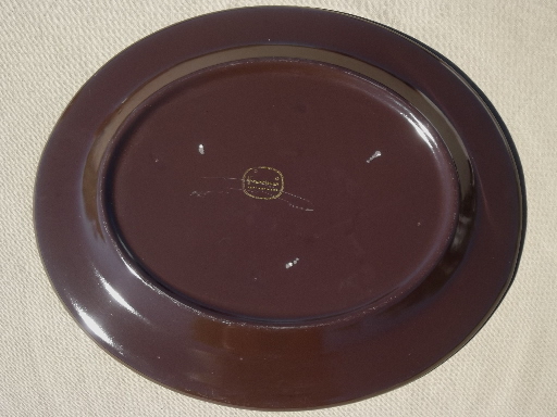 Franciscan Madeira pottery platter, retro danish modern vintage