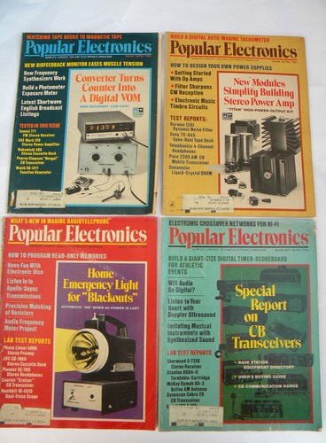 Full year 1976 Popular Electronics magazines w/early computer projects