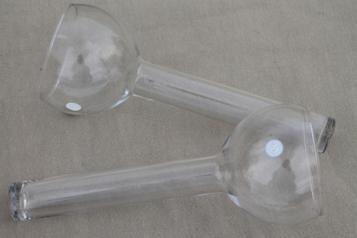 Godinger silver art spiral metal vases or candle holders w/ tall test tube glasses