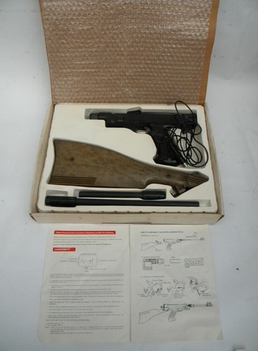 Hanimex 8886 vintage video game gun controller rifle/pistol w/original box&manual