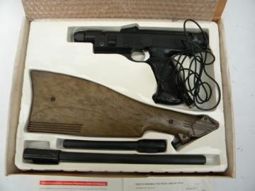 Hanimex 8886 vintage video game gun controller rifle/pistol w/original box&manual
