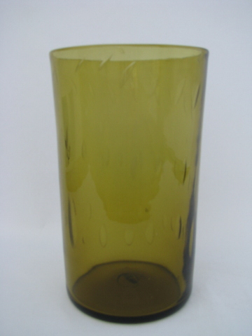 Huge art glass column vase