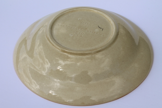 Huge ceramic Spaghetti bowl, mid-century mod vintage Los Angeles pottery