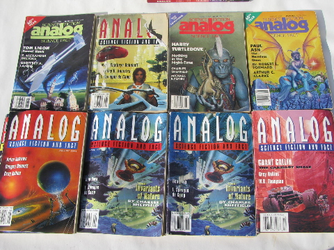 Huge lot 80s&90s retro vintage sci-fi magazines Isaac Asimov/Analog