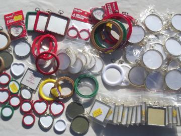 Huge lot new old stock tiny frames for cross-stitch needlework ornaments