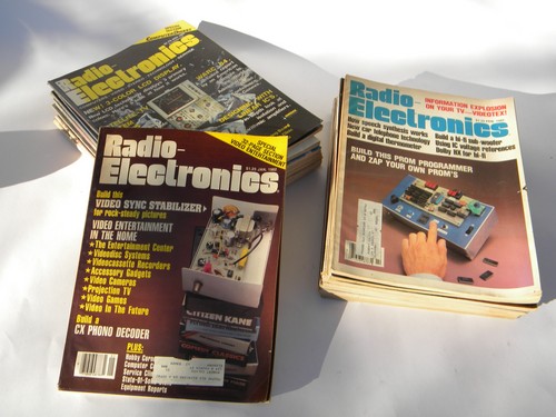 Huge lot of retro 1980s vintage Radio-Electronics magazine w/DIY projects