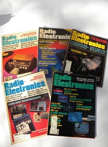 Huge lot of retro 1980s vintage Radio-Electronics magazine w/DIY projects