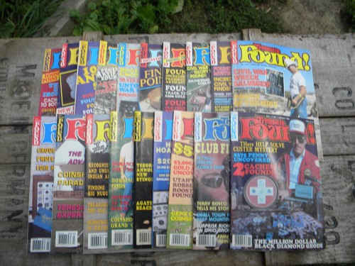 Huge lot old Treasure Found! magazines, full years 1980s back issues