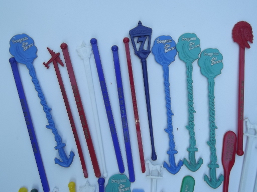 Huge lot vintage & collectible swizzle sticks cocktail stirrers & picks