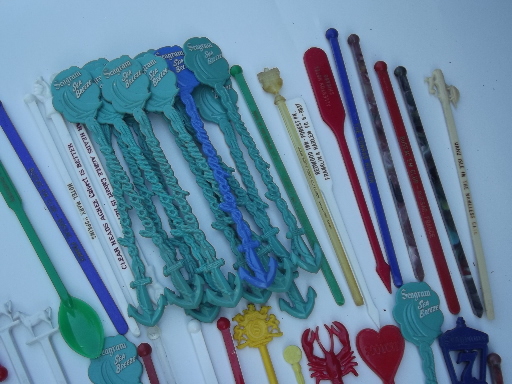 Huge lot vintage & collectible swizzle sticks cocktail stirrers & picks