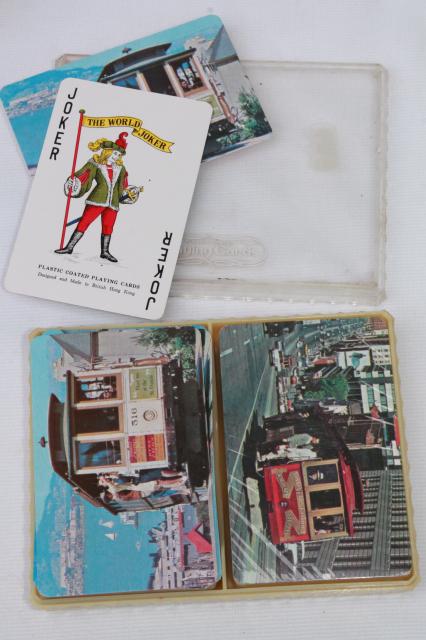 huge lot vintage playing cards, children's card games, souvenir novelty cards