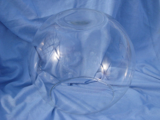 Huge round glass fish bowl vase, for terrarium or collectible display