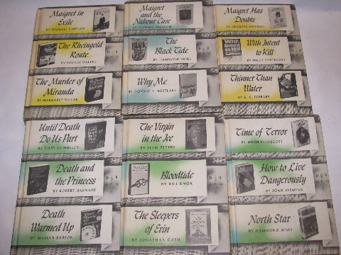Huge set of 30 books of vintage detective mystery & crime stories