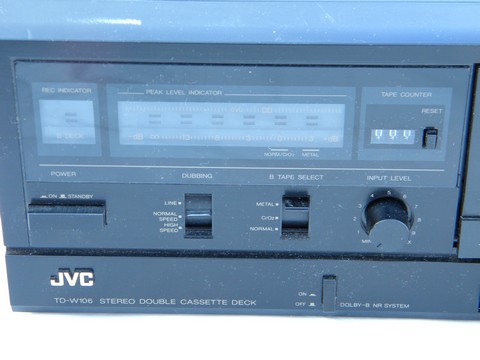 JVC model TD-W106 stereo double cassette tape deck