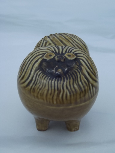 Kennel series pekinese, mod 70s Lisa Larson Gustavsberg Swedish art pottery