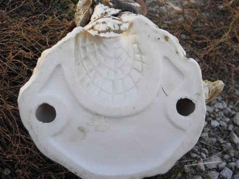 Large 70s vintage owl, Homco bisque china, retro ceramic figurine