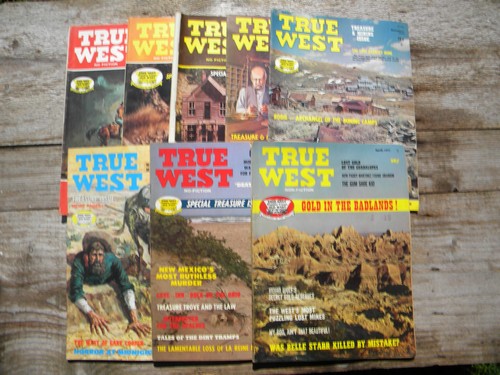 Large lot of old 1970s western & treasure magazines True West, etc.