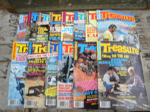 Large lot vintage 1980s Treasure metal detecting magazines