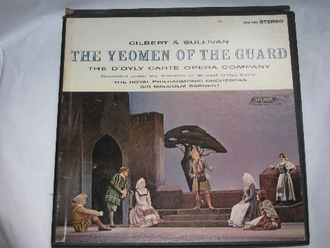 Large lot vintage LP record albums, full operas Gilbert & Sullivan operettas