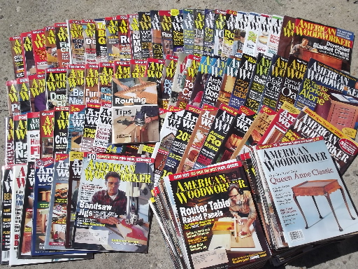 Lot 100+ American Woodwork magazines back issues woodworking projects