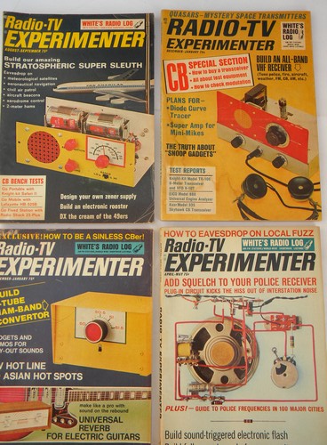Lot 1960s vintage Science and Electronic/Radio-TV Experimenter magazines
