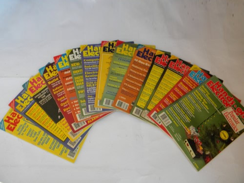 Lot 1980s vintage Hands On Electronic magazines w/lots of projects