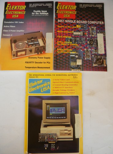 Lot 1980s/1990s vintage assorted Electronic & PC computer magazines