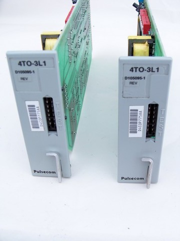 Lot 2 Pulsecom 4T0-3L1 4-wire 600 ohm transmission only channel units
