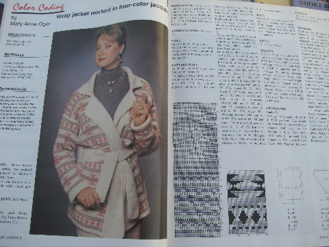 Lot 20 issues knitting machine pattern magazines, Machine Knit America