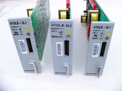 Lot 4 Pulsecom 4TOLB-3L1 4-wire transmission only channel units
