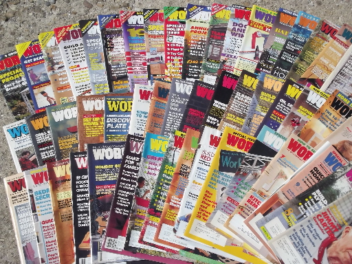 Lot 50+ Workbench magazines 80s 90s back issues, woodworking projects