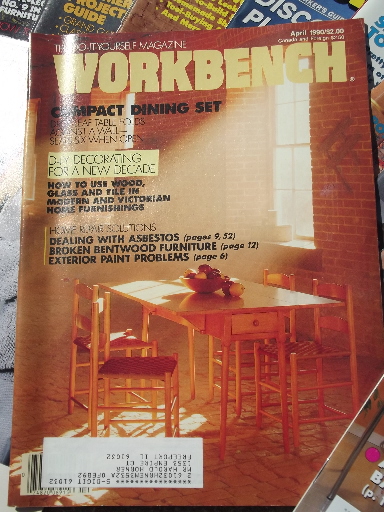 Lot 50+ Workbench magazines 80s 90s back issues, woodworking projects