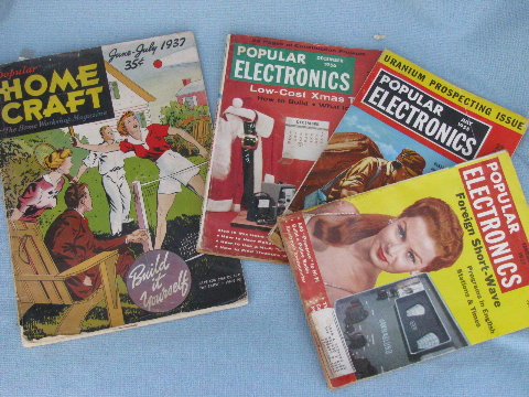 Lot 50s vintage DIY magazines Popular Mechanics/Mechanics Illustrated