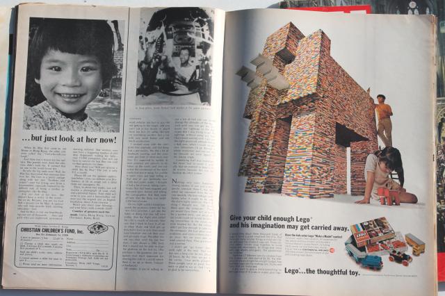 lot 75 vintage 60s 70s vintage Post, Look, Life magazines, pop culture celebs & retro ads